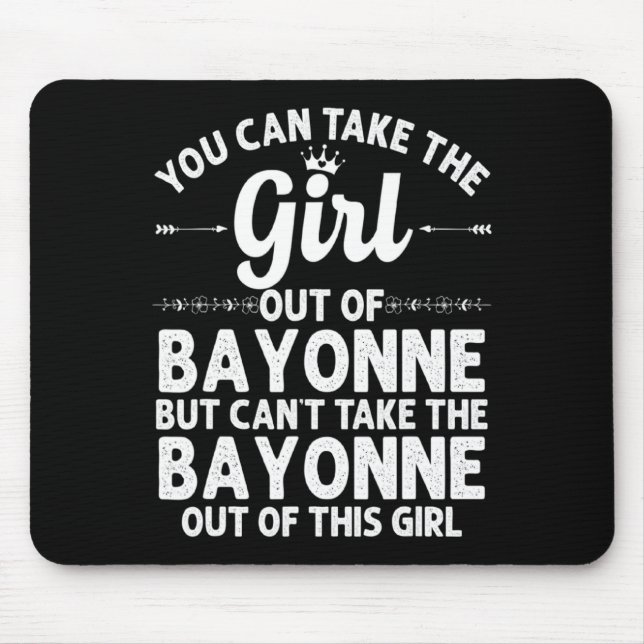 Girl Out Of Bayonne Nj New Jersey Home Roots Usa _ Mousepad (Vorne)