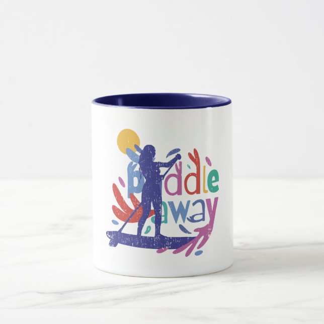Girl Paddle Away Tasse (Zentrum)