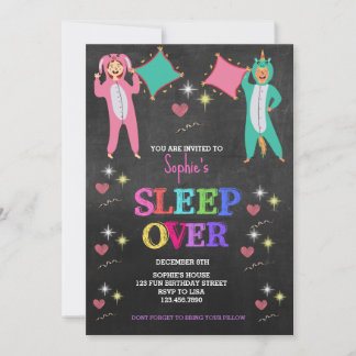 Girl Pajama Party, Sleepover Party, Slumber Geburt Einladung