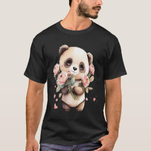 Girl panda valentine Day Women Panda Bären Mama ni T-Shirt