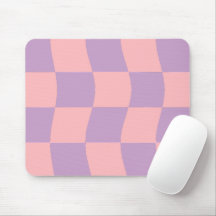 Girl Pastel Pink Lila Wavy Checkered