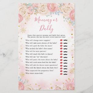 Girl Penguin Winter Snowflake Mommy oder Daddy Gam