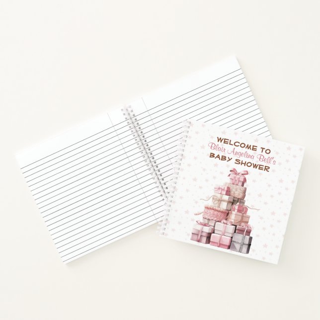 Girl Pink Baby Showbook Notizbuch (Innenseite)