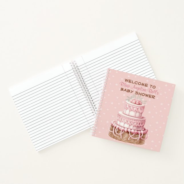 Girl Pink Baby Showbook Notizbuch (Innenseite)