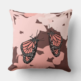 Girl Pink Butterfly Pair - Kissen