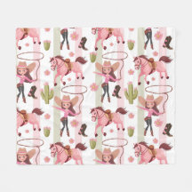 Girl Pink Cowgirl Horse Rodeo Western Design