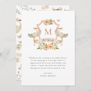 Girl Pink Danke-Card Dankeskarte