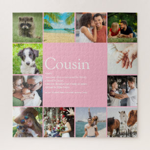 Girl Pink Foto Collage Fun Cousin Definition Puzzle