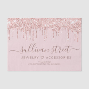 Girl Pink Glitzer Tropfen Kleine Unternehmen Seidenpapier