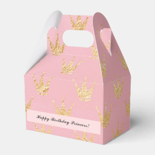 Girl Pink Imitate Gold Prinzessin Geburtstagsgesch Geschenkschachtel
