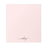Girl Pink Monogram Modern Script Personalisiert
