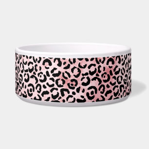 Girl-Pink-Schwarz-Leopard-Druck Napf