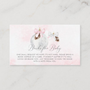 Girl Pink Weihnachtsbücher für Baby Begleitkarte