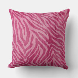 Girl Pink Zebra Animal Print Kissen