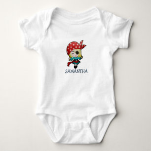 Girl Pirate Baby Bodysuit Strampler