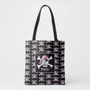 Girl Pirate Skull und Bones Black