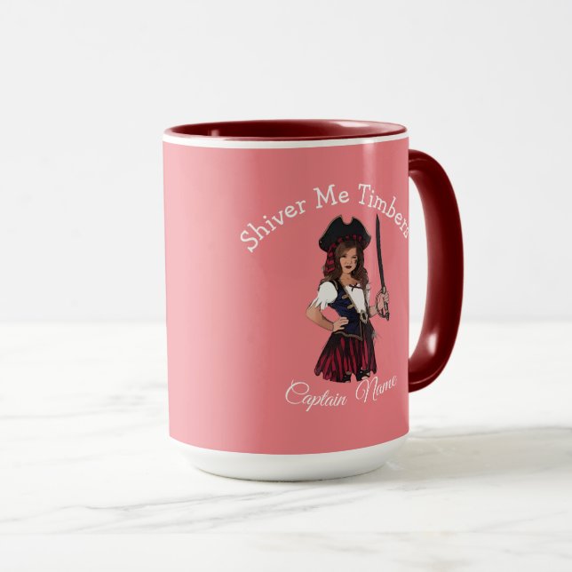 Girl Pirate Tasse (VorderseiteRechts)