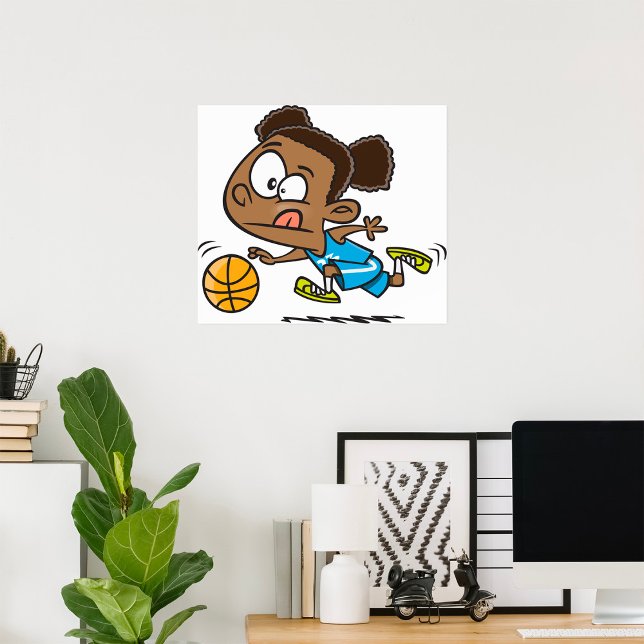 Girl Playing Basketball Poster (Von Creator hochgeladen)