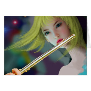 Girl Playing Flute 2