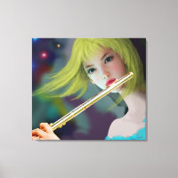 Girl Playing Flute 2