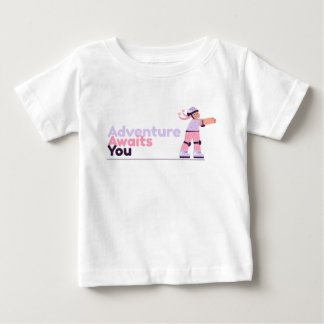 Girl Playing mit Skaten Pink Baby T-shirt