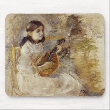 Girl Playing the Mandolin (von Berthe Morisot)