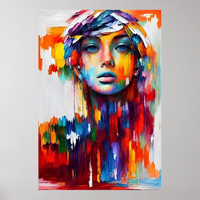 Girl-Portrait of Elegance Poster (Vorne)