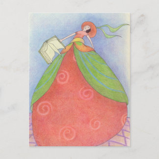 Girl-Postkarte buchen Postkarte