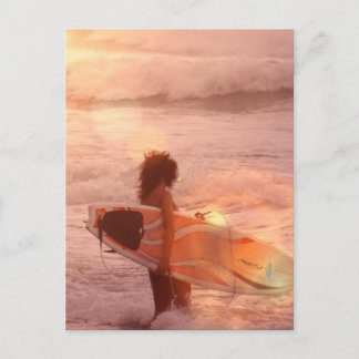 Girl-Postkarte Postkarte