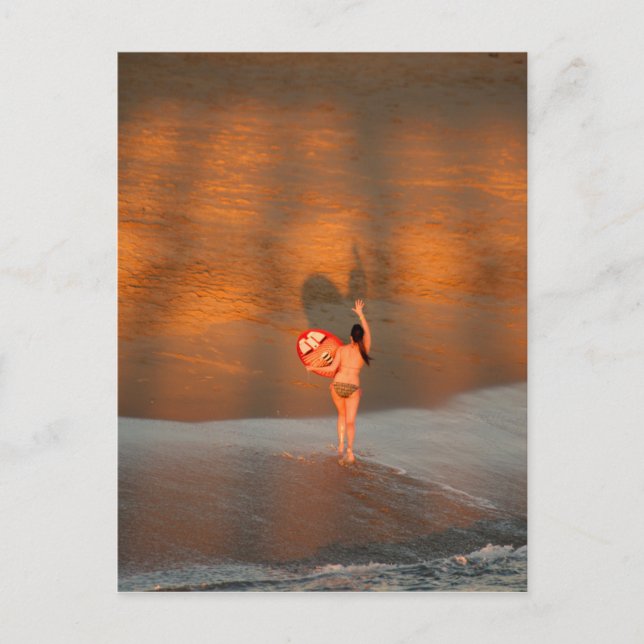 Girl-Postkarte Postkarte (Vorderseite)