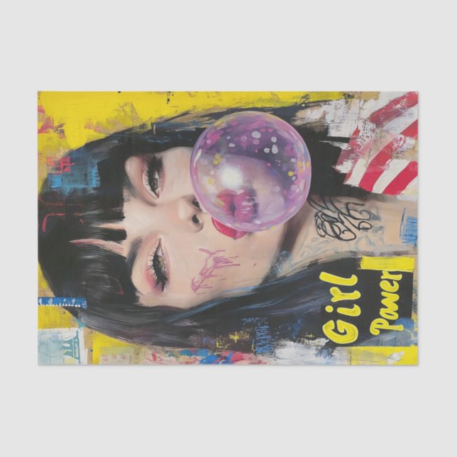 Girl-Power1 Seidenpapier (Vorderseite)