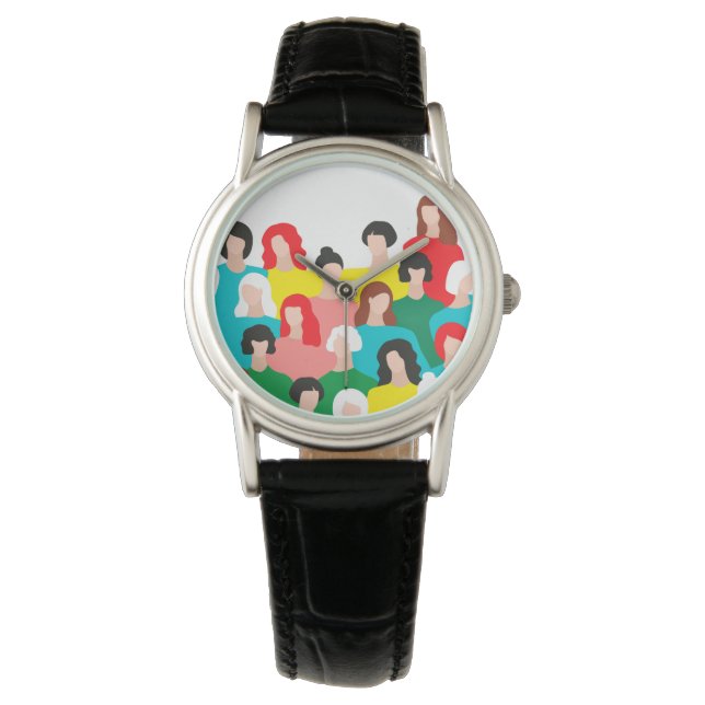 Girl-Power Armbanduhr (Vorderseite)