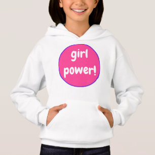 Girl Power auf rosa und violetter Kapuzenpullover Hoodie