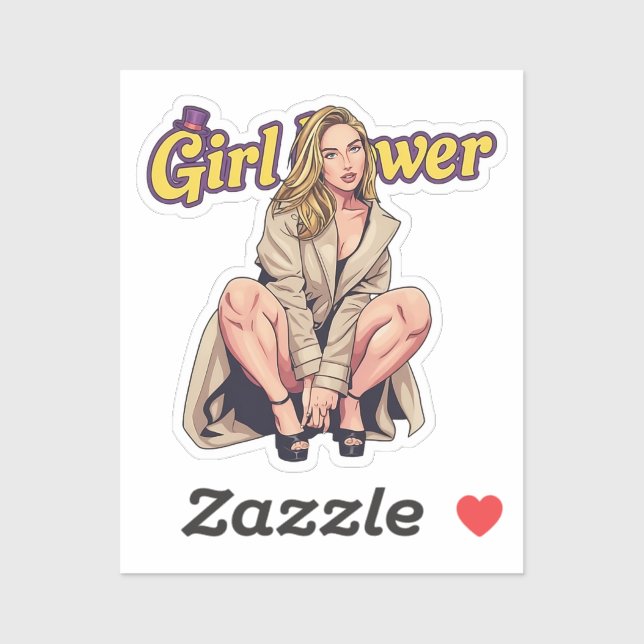 Girl Power Aufkleber (Blatt)