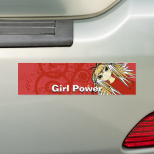 Girl Power Autoaufkleber