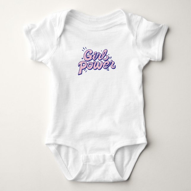Girl-Power Baby Strampler (Vorderseite)