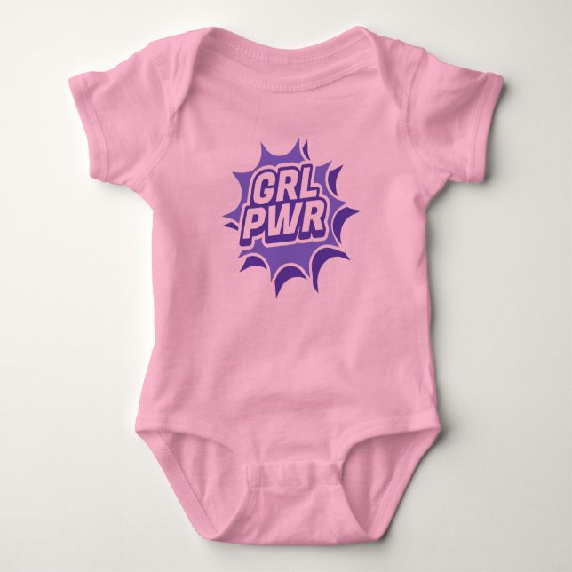 Girl-Power Baby Strampler (Vorderseite)