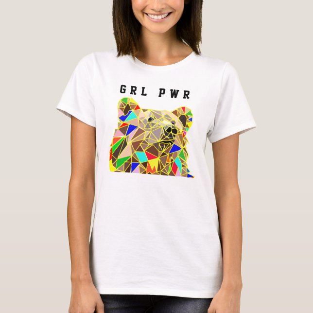 Girl Power Bear T-Shirt (Vorderseite)