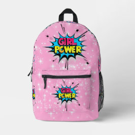 Girl-Power Bedruckter Rucksack