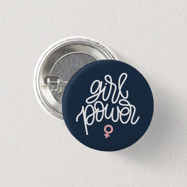 "Girl Power" Button (Vorne & Hinten)