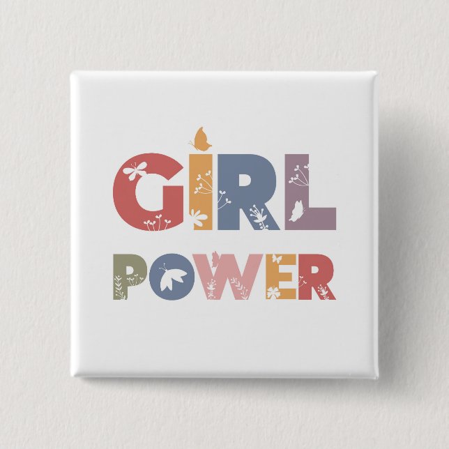 Girl-Power Button (Vorderseite)