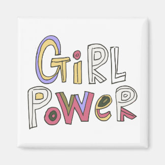Girl Power Colorful PowerPuff Girl Magnet