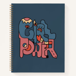 Girl Power Dark Version Notebook Notizbuch