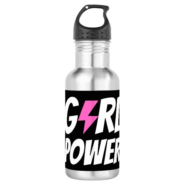 Girl-Power Edelstahlflasche (Vorderseite)