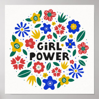 Girl Power Feminist Equality Poster