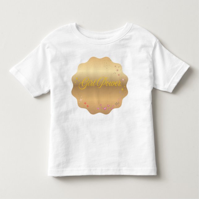 Girl-Power-Form Kleinkind T-shirt (Vorderseite)