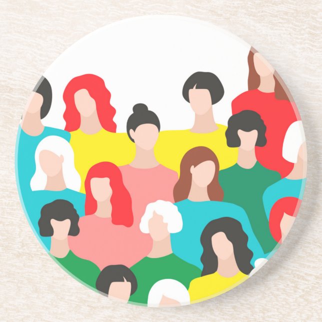 Girl-Power Getränkeuntersetzer (Vorne)