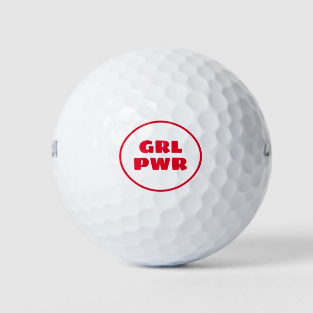Girl-Power - Golfball (Vorderseite)