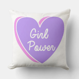 Girl-Power-Herzklosett Kissen