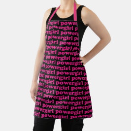 Girl-Power-Hot-Pink-Moderne Typografie Schürze